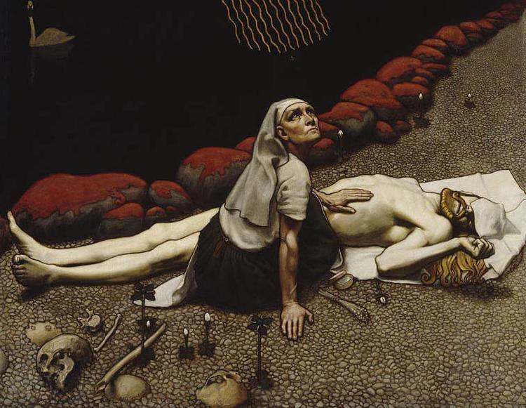 Akseli Gallen-Kallela Lemminkainen's Mother Spain oil painting art